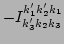 $\displaystyle - I^{k_1' k_2' k_1}_{k_3' k_2 k_3}$