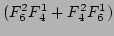 $\displaystyle (F^{2}_{6}F^{1}_{4}
+ F^{2}_{4}F^{1}_{6})$