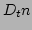 $\displaystyle D_t n$