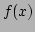 $ f(x)$