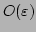 $ O(\varepsilon)$