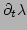 $ \partial_{t}\lambda$