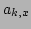 $ a_{k,x}$