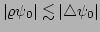$ \vert\varrho\psi_{0}\vert\lesssim\vert\triangle\psi_{0}\vert$