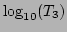 $\log_{10}(T_{3})$