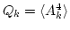 $ Q_k = \langle A_{k}^4 \rangle $