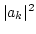 $\vert a_k\vert^2$