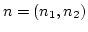 $n=(n_1,n_2)$