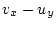 $v_x - u_y$