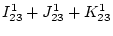 $\displaystyle I^1_{23}+J^1_{23}+K^1_{23}$