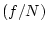 $(f/N)$