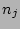 $P^{(a)}_{j} =
(1/n_j) \exp(-s_j /n_j)$