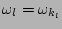 $\omega_l=\omega_{k_l}$