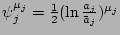 $e^{\lambda_j \vert a_j\vert^2}$