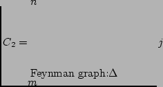 $\displaystyle C_2=
\parbox{40mm} {
\begin{fmffile}{two}
\begin{fmfgraph*}(110,6...
...mf{dashes_arrow}{i2,v1}
\fmf{dashes_arrow}{o1,v1}
\end{fmfgraph*}\end{fmffile}}$