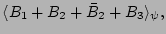 $\displaystyle \langle B_1 + B_2 + \bar B_2 + B_3 \rangle_{\psi},$