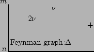 $\textstyle \parbox{35mm} {
\begin{fmffile}{n11}
\begin{fmfgraph*}(70,50) \fmfke...
...nu$}{v2,v1}
\fmfdot{i1}
\fmfdot{i2}
\fmfdot{o1}
\end{fmfgraph*}\end{fmffile}}
+$
