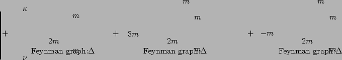 $\displaystyle + \hspace{1cm}
\parbox{35mm} {
\begin{fmffile}{n17}
\begin{fmfgra...
...ht=1., label= $m$}{o1,v1}
\fmfdot{i1}
\fmfdot{o1}
\end{fmfgraph*}\end{fmffile}}$