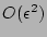 $O(\epsilon^2)$