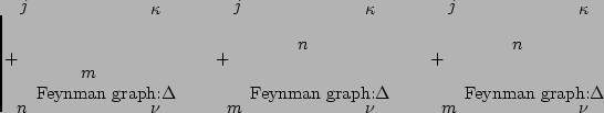 $\displaystyle + \quad
\parbox{35mm} {
\begin{fmffile}{n33}
\begin{fmfgraph*}(60...
..._arrow}{v2,o2}
\fmf{dots_arrow, label=$n$}{v2,v1}
\end{fmfgraph*}\end{fmffile}}$