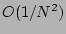 $O(1/N^2)$