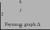$\textstyle 2 \hspace{.1cm}
\parbox{35mm} {
\begin{fmffile}{n40}
\begin{fmfgraph...
...2}
\fmf{dashes_arrow, left=.7, label= $k$}{v1,v2}
\end{fmfgraph*}\end{fmffile}}$