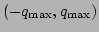 $ (-q_{\rm {max}},q_{\rm {max}})$