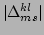 $ \vert\Delta ^{kl}_{ms}\vert$