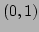 $ (0,1)$