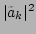 $ \vert\tilde{a}_k\vert^2$