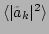 $ \langle \vert\tilde{a}_k\vert^2\rangle $