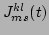 $ J^{kl}_{ms}(t)$