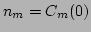 $ n_m=C_m(0)$