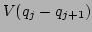 $ V(q_j-q_{j+1})$