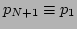 $ p_{N+1}\equiv p_1$
