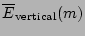 $\overline{E}_{\mathrm{vertical}}(m)$