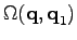 $ \Omega (\textbf{q},\textbf{q}_1)$