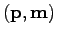 $ (\textbf{p},\textbf{m})$