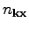 $ n_{\textbf{k}\textbf{x}}$