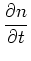 $\displaystyle \frac{\partial n}{\partial t}$
