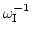 $\omega^{-1}_{\rm I}$