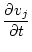 $\displaystyle \frac{\partial v_j}{\partial t}$