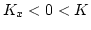 $K_x<0<K$