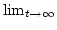 $\lim_{t\to \infty}$