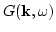 $G({\bf k},\omega)$