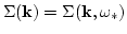 $\Sigma({\bf k})=\Sigma({\bf k},\omega_*)$