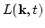 $L({\bf k}, t)$