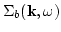 $\displaystyle \Sigma_b({\bf k},\omega)$