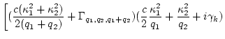 $\displaystyle \left[ (\frac{c(\kappa_1^2+\kappa_2^2)}{2(q_1+q_2)}+
\Gamma_{q_1,...
...
(\frac{c}{2} \frac{\kappa_1^2}{q_1}+\frac{\kappa_2^2}{q_2}
+i\gamma_k)
\right.$
