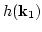 $h({\bf k}_1)$